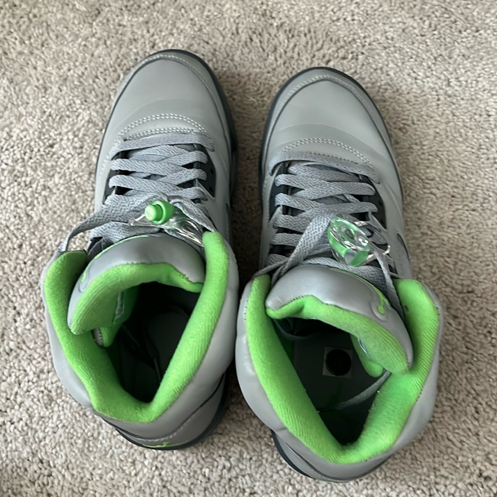 new green bean jordan’s, laced for you